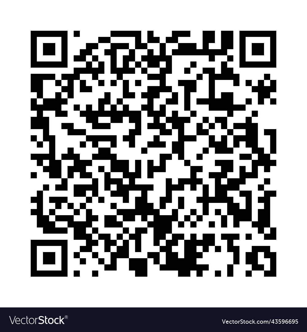 Qr code vector image Qr code