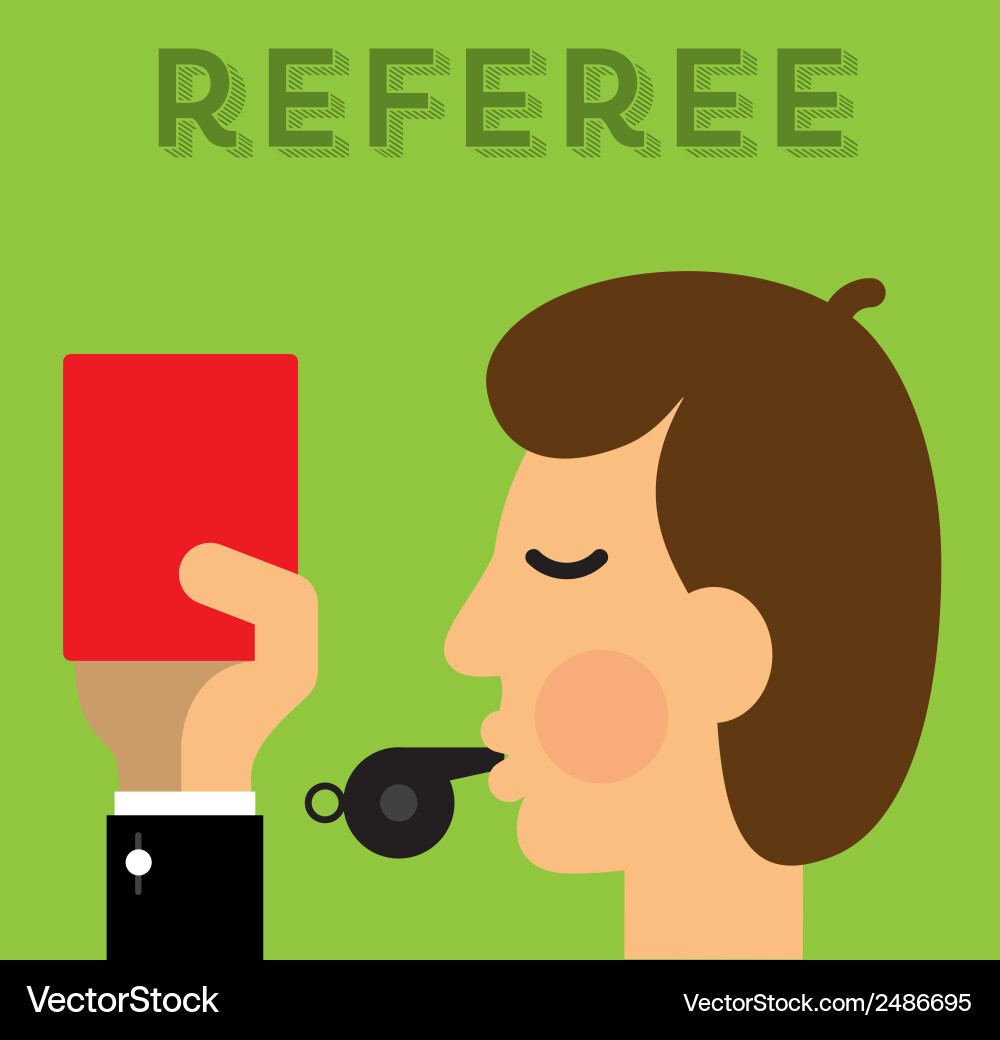Refarie Vector Referee Royalty Free Vector Image - VectorStock