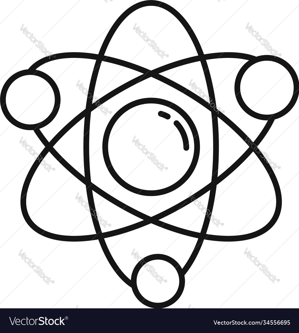 Science gravity icon outline style Royalty Free Vector Image