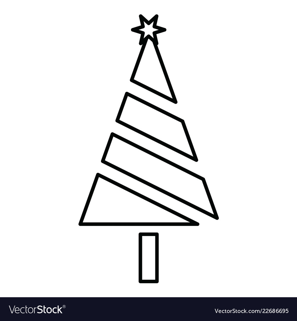 Tree icon in creative design with elements