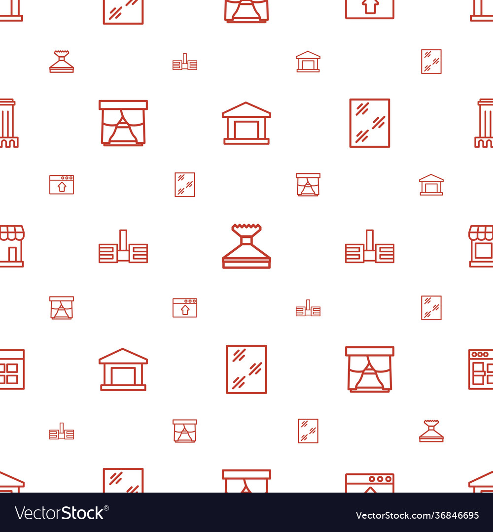 Window icons pattern seamless white background