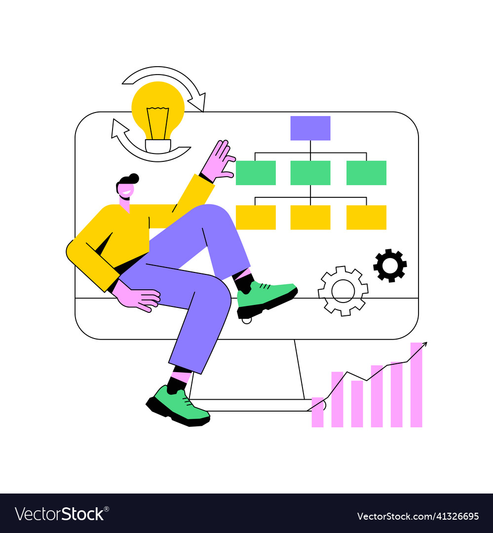 Workflow process abstract concept