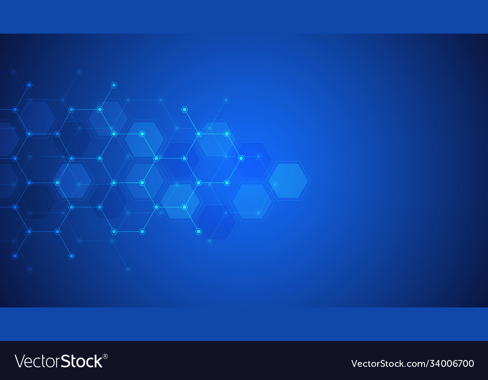 Abstract background hexagons shape pattern vector image Abstract background hexagons shape pattern