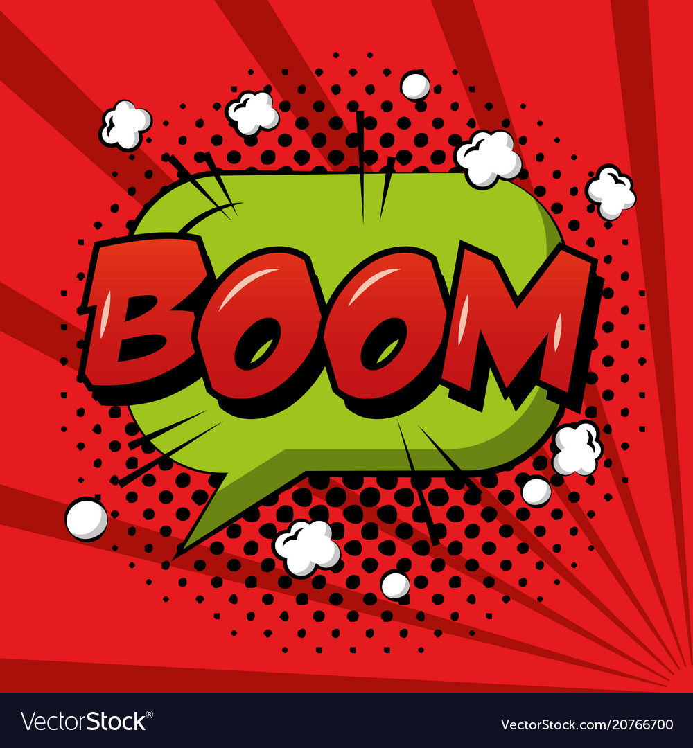 Comic pop art speech bubble Royalty Free Vector Image