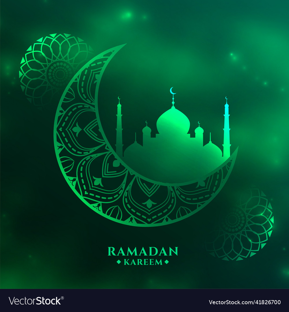 Ramadan Kareem Green Festival Greeting