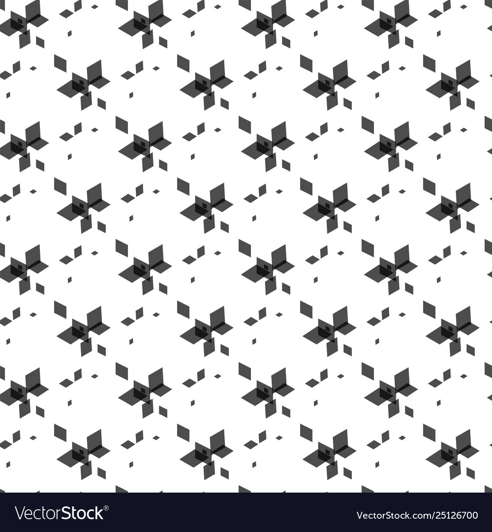 Seamless geometric pattern from shape vector image Seamless geometric pattern from shape
