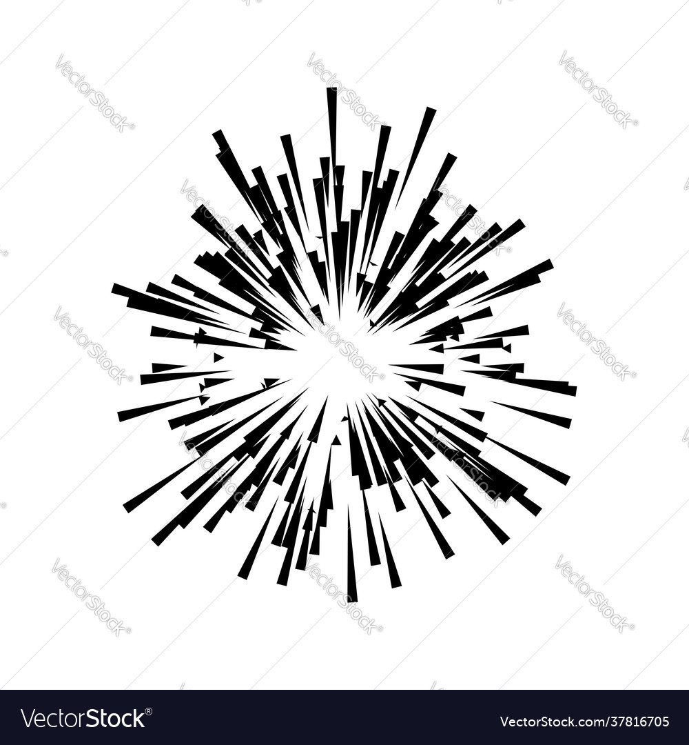Radial radiating lines beams rays random