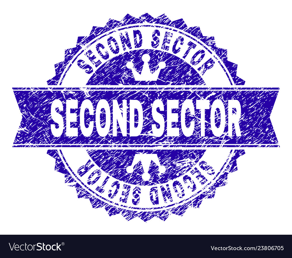 Scratched textured second sector stamp seal