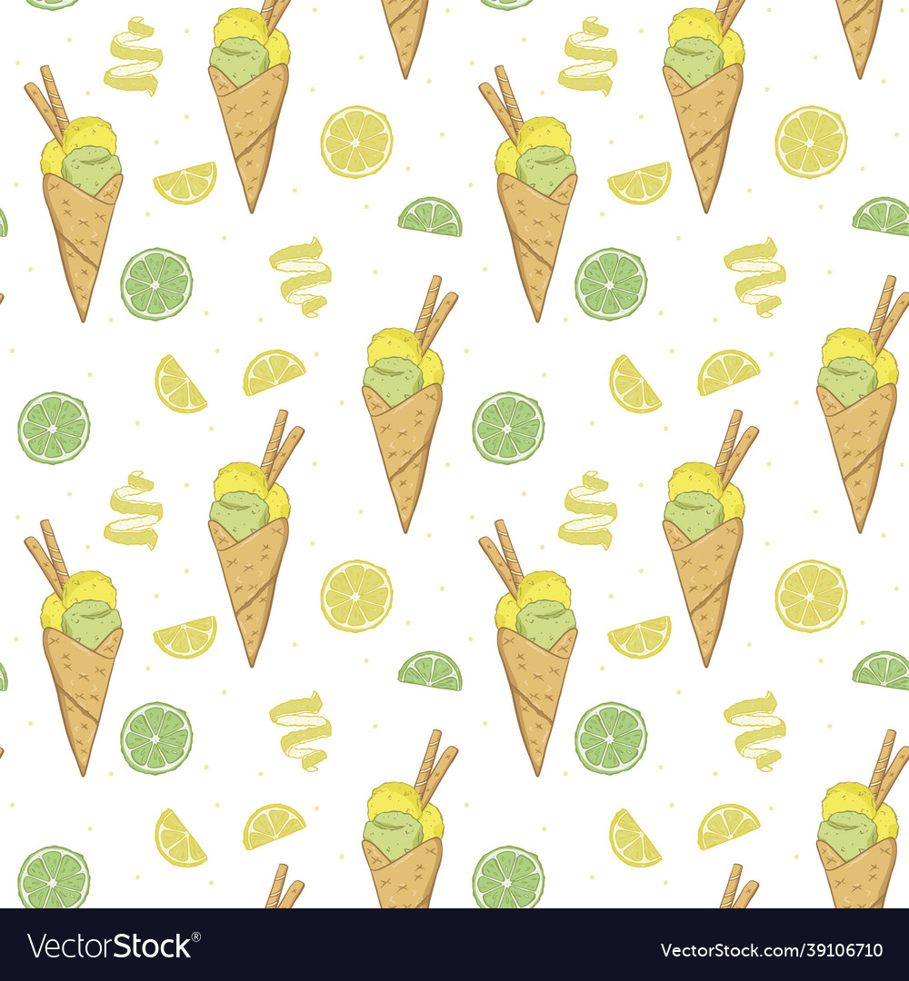A seamless pattern with different
