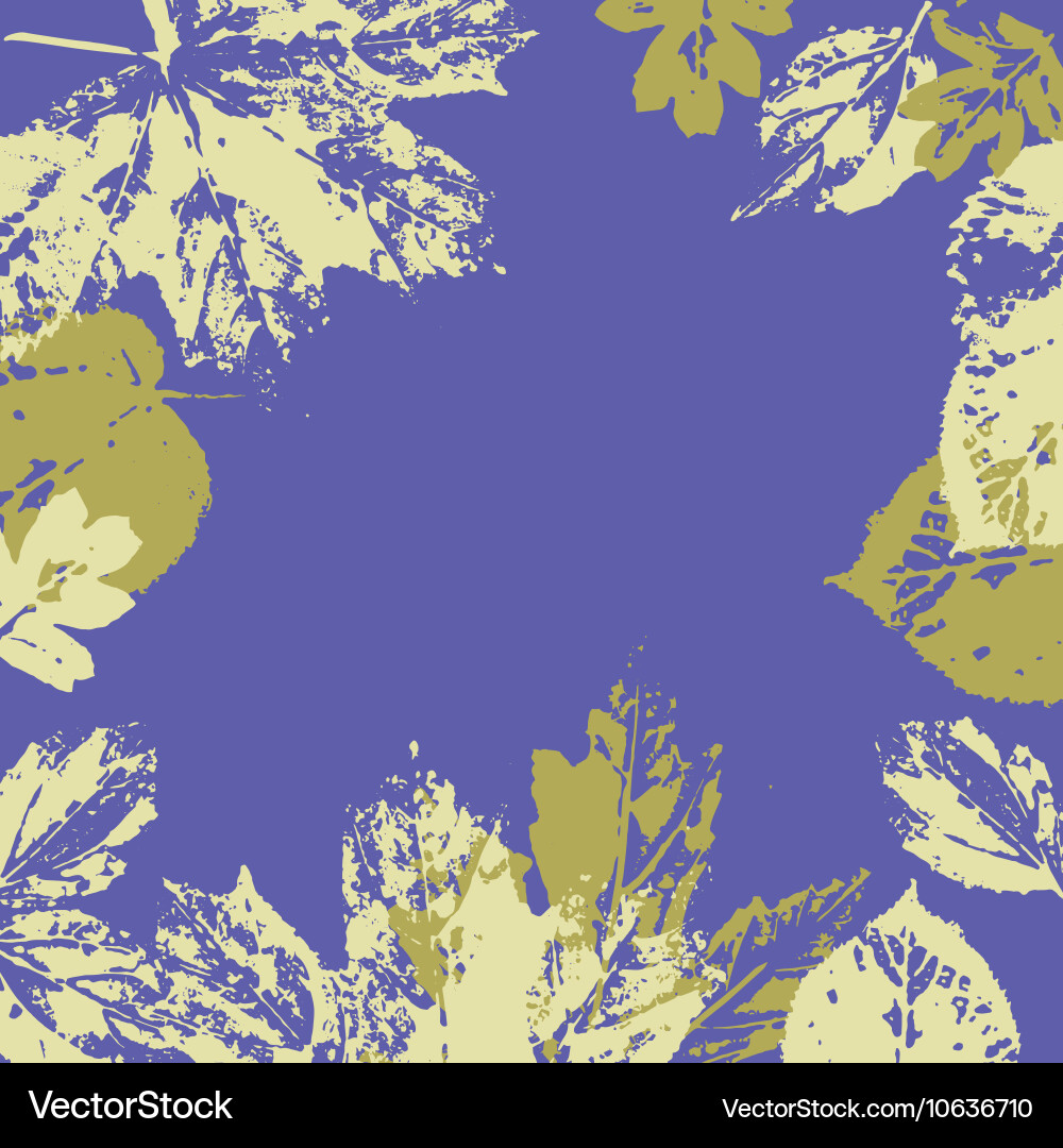 Autumn leaves frame Royalty Free Vector Image - VectorStock