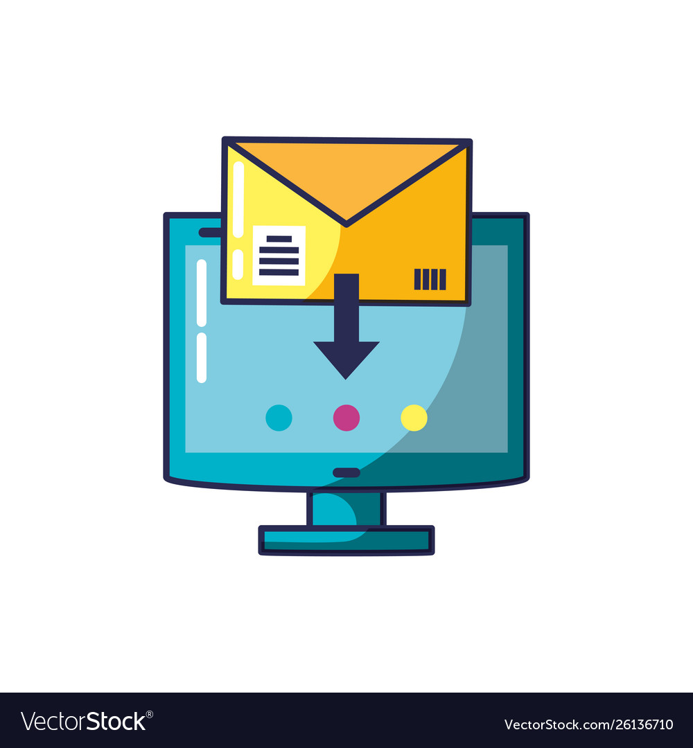 Computer monitor device with envelope