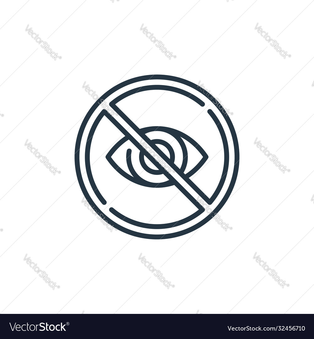 Hidden icon editable stroke linear
