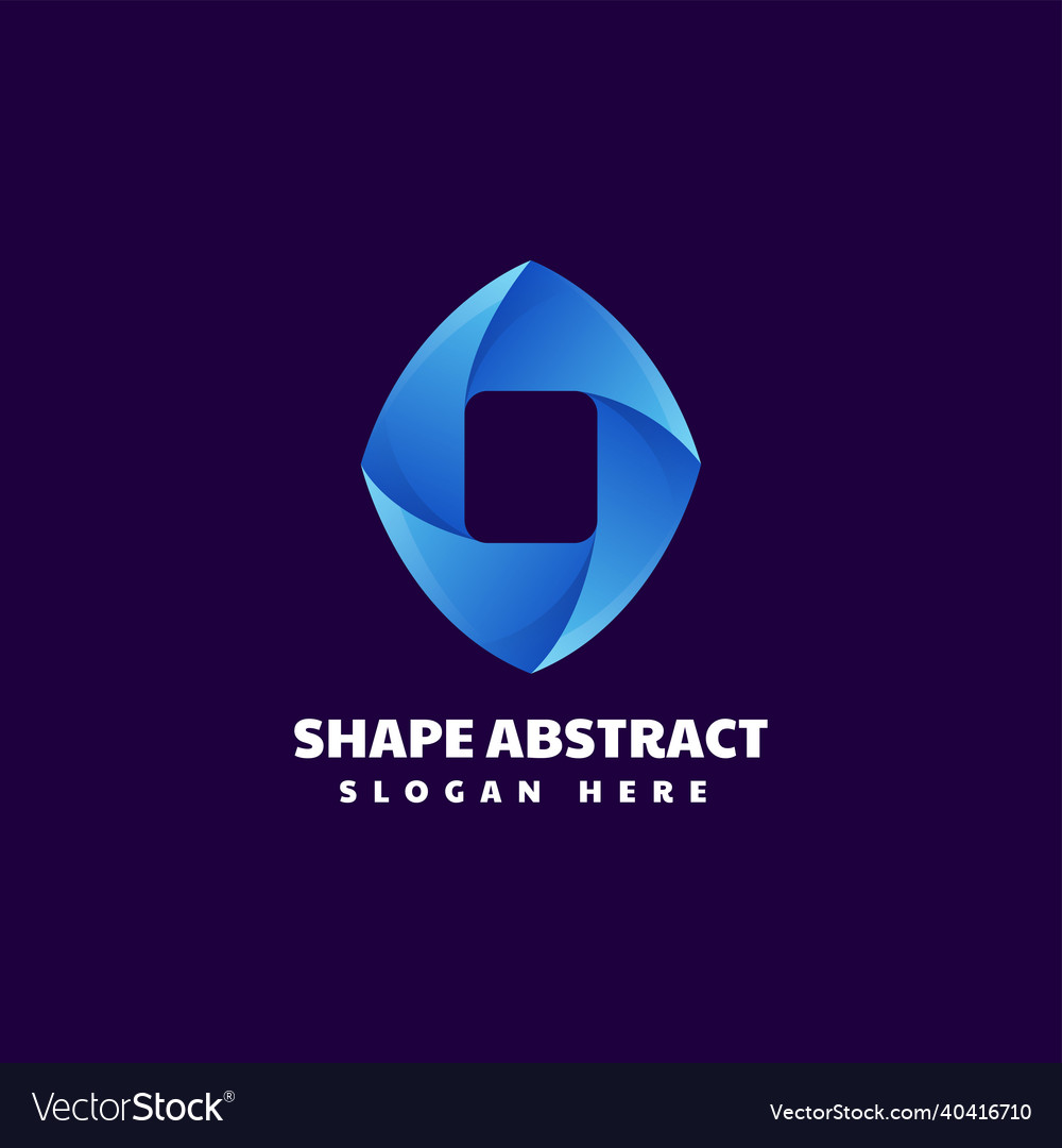 Logo abstract gradient colorful style