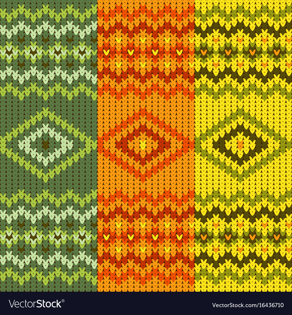 Seamless knitted pattern
