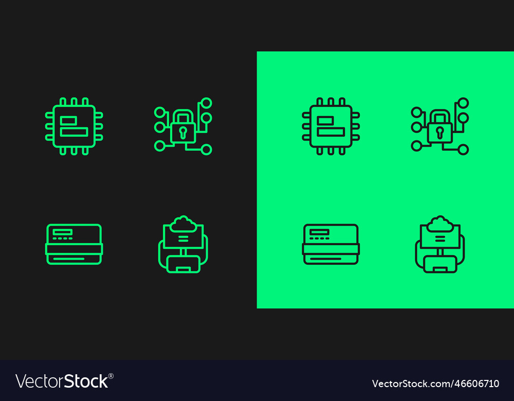 Set line cloud database credit card processor