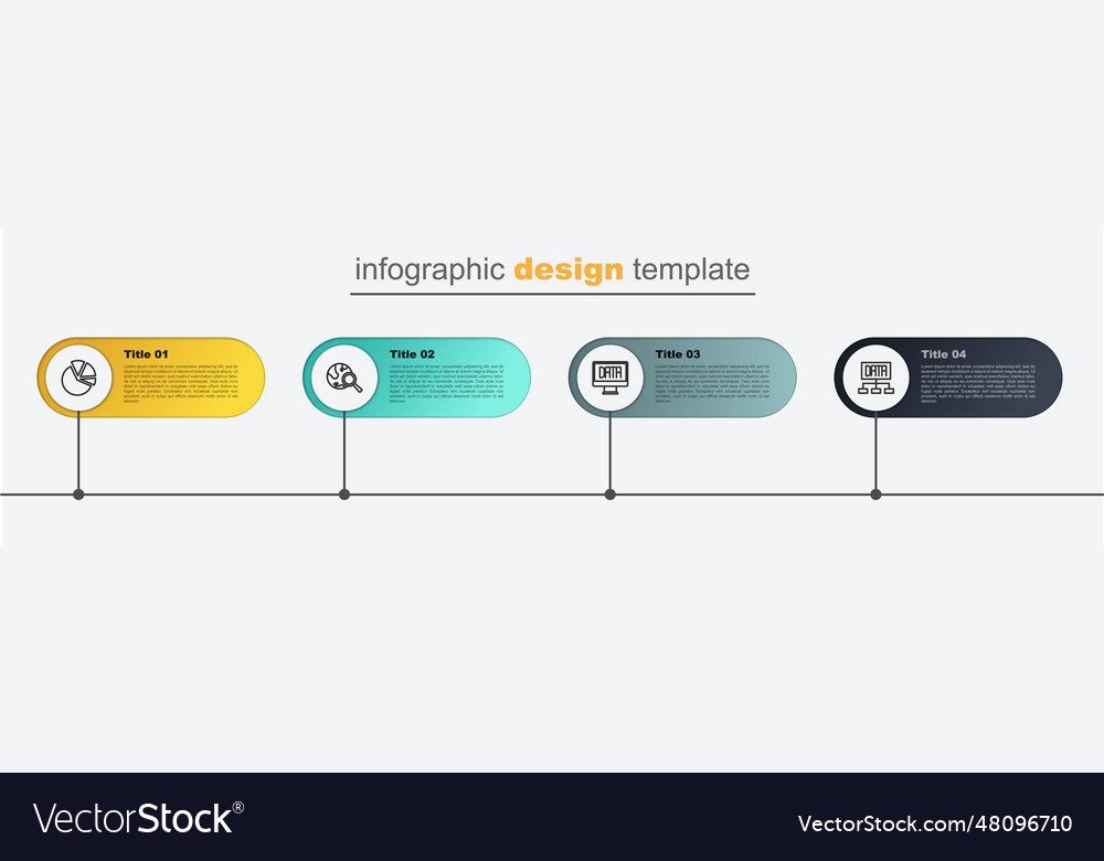 Set line data analysis search globe and pie chart vector image Set line data analysis search globe and pie chart
