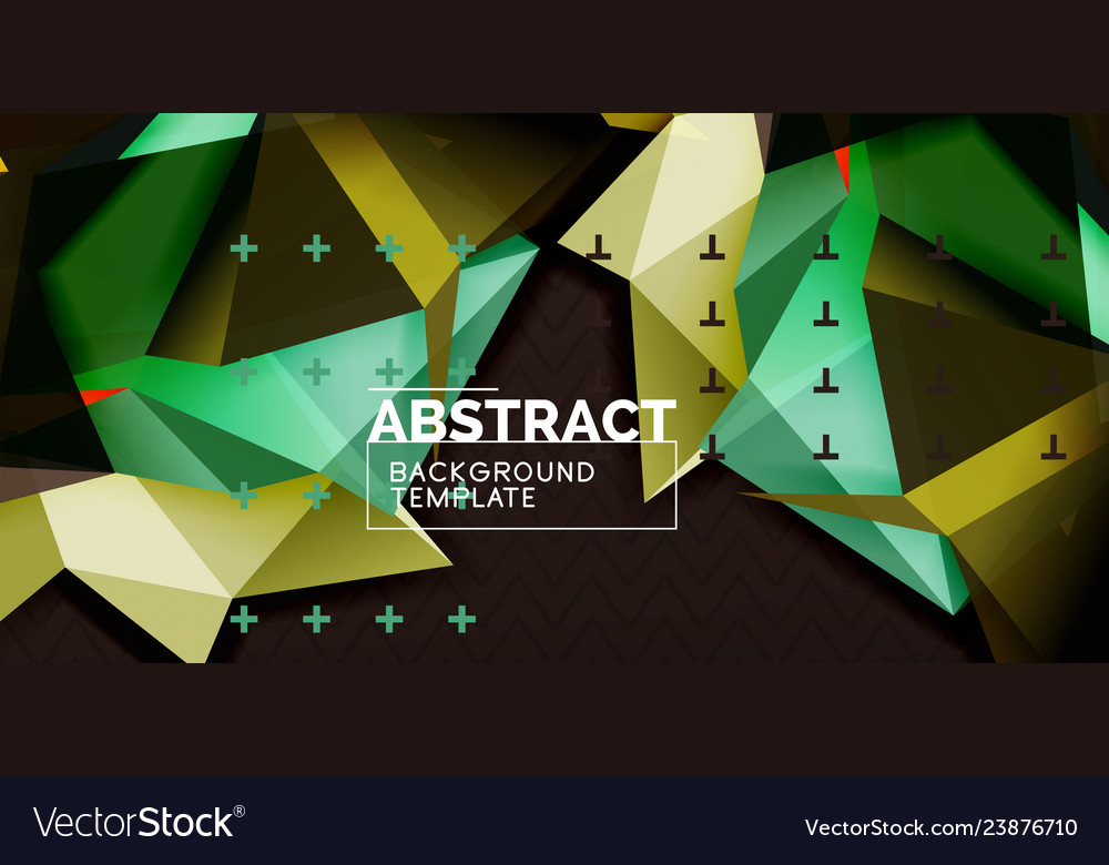 Triangular 3d geometric shapes background Vector Image Triangular 3d geometric shapes background