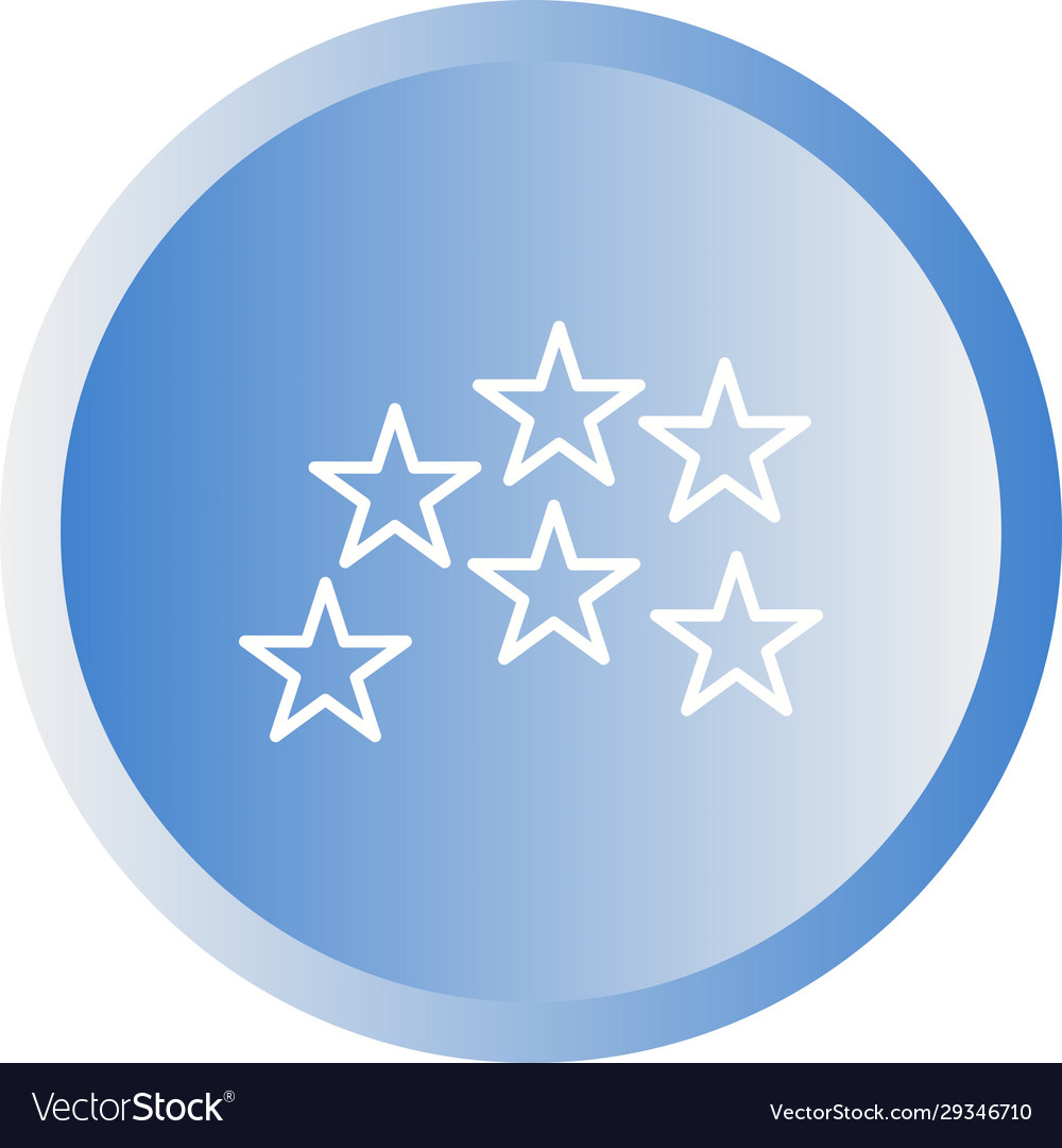 Unique stars line icon