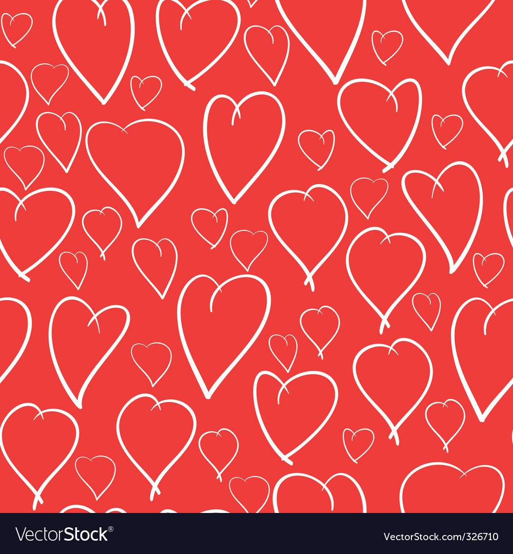 Valentines day background with hearts Royalty Free Vector