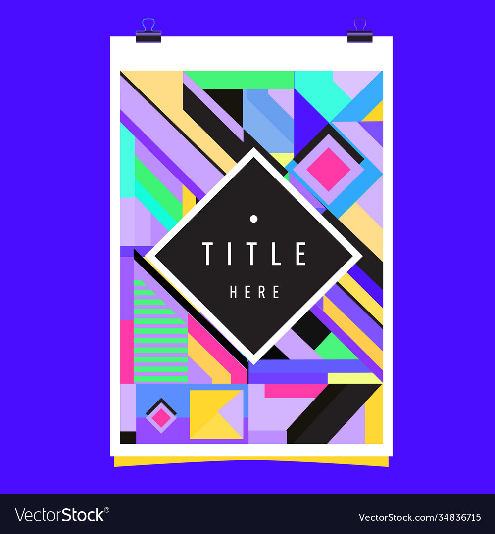 Abstract colorful geometric pattern background Vector Image Abstract colorful geometric pattern background