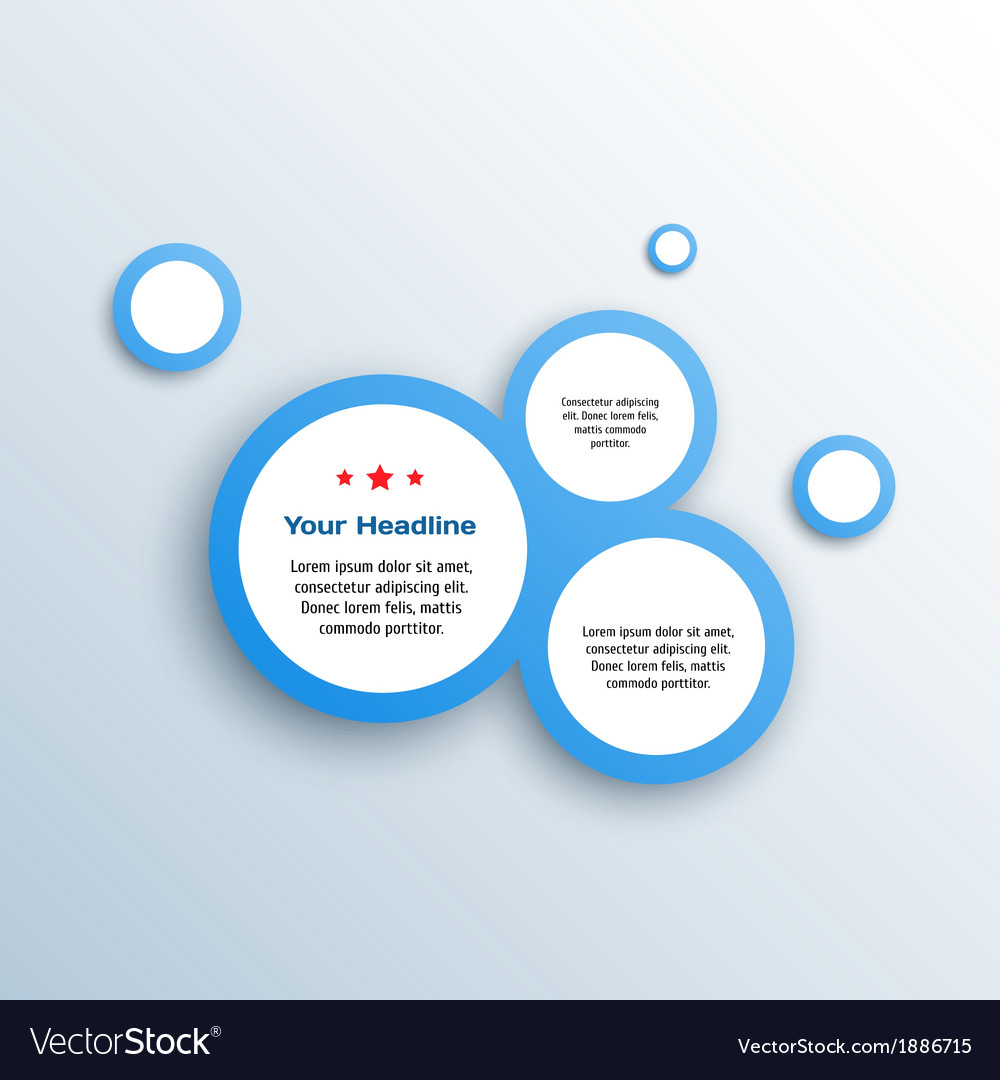 Abstract web design bubble Royalty Free Vector Image