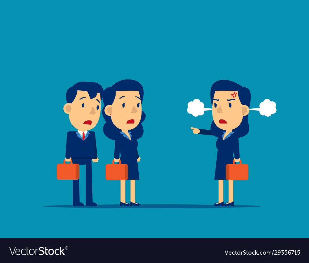 Angry people rage and pointing concept emotion Vector Image