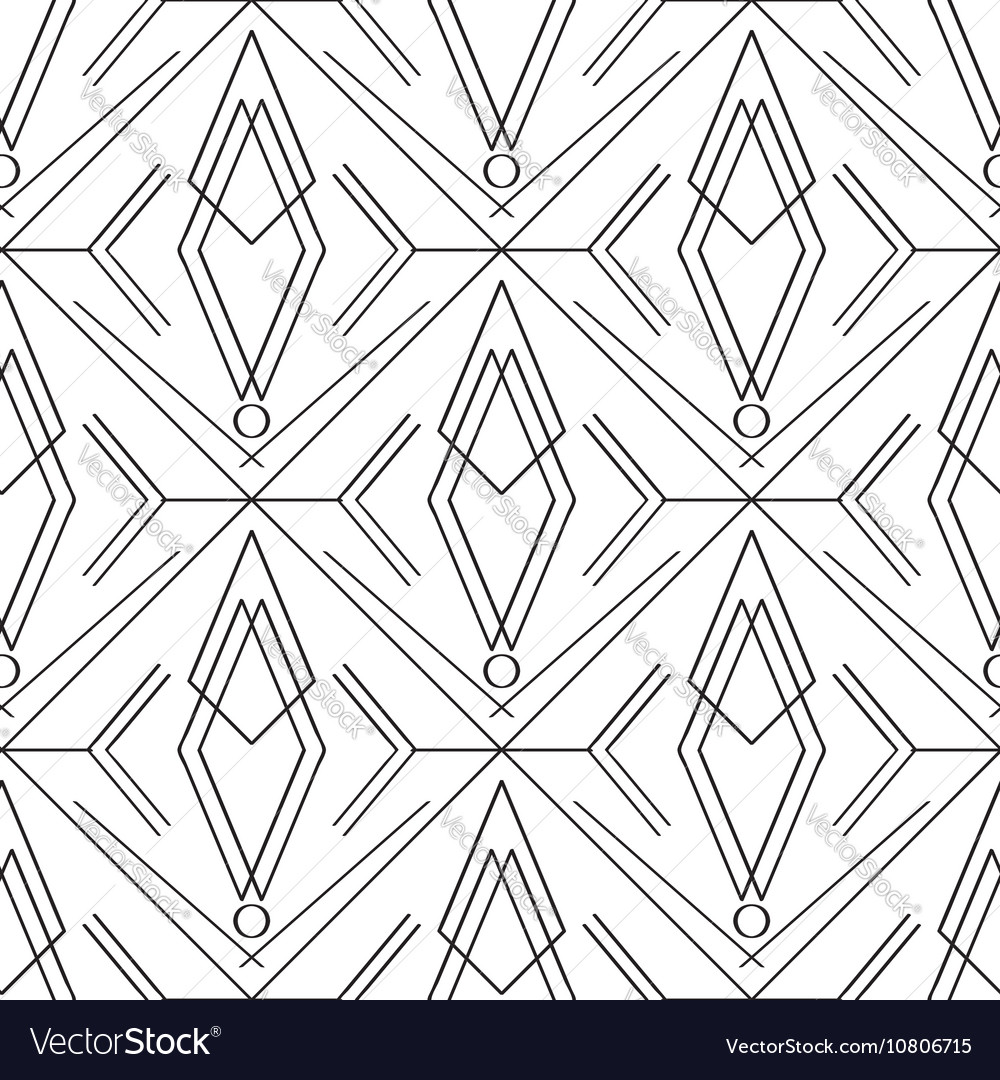 Art Deco Geometric Seamless Pattern