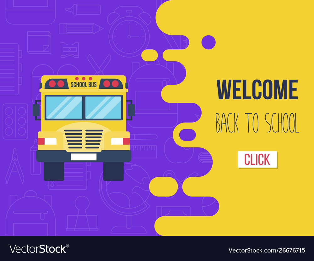 Back to school poster template