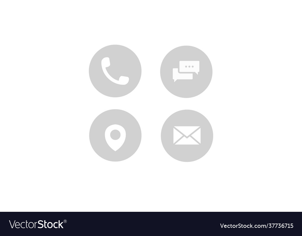 Kontakt Icon Set vector image Kontakt Icon Set