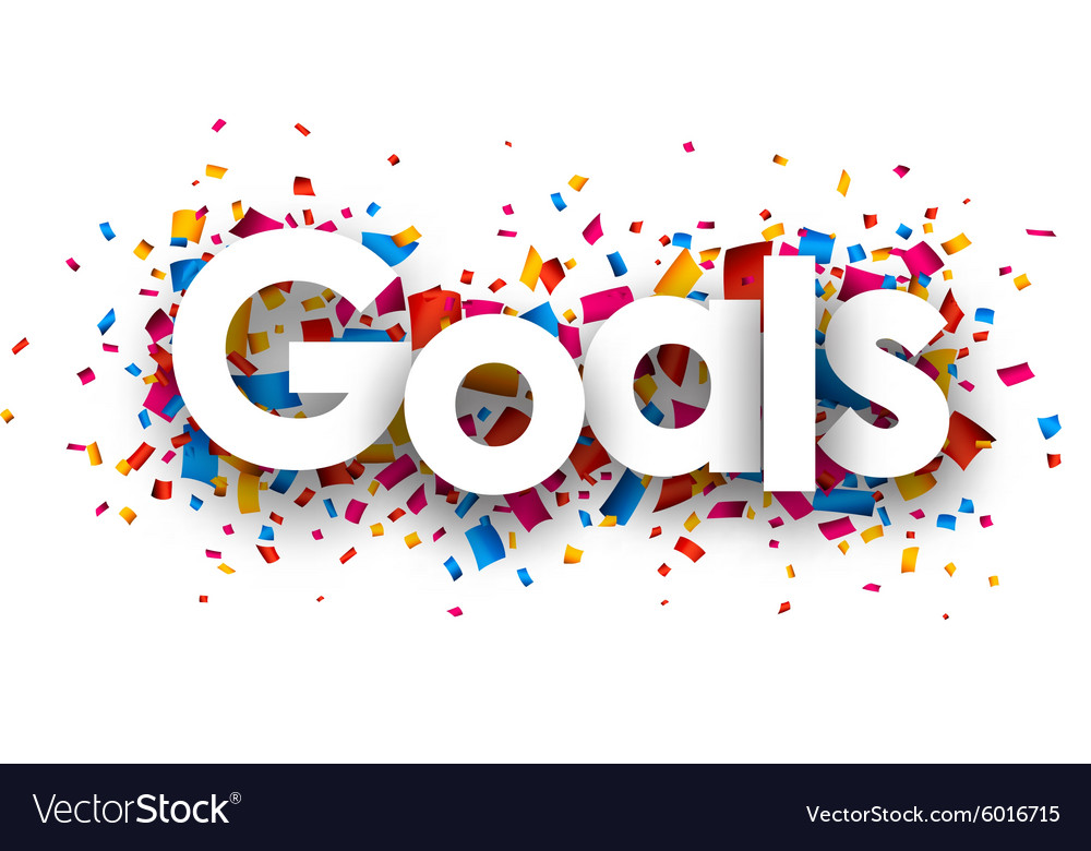 Goals sign Royalty Free Vector Image - VectorStock