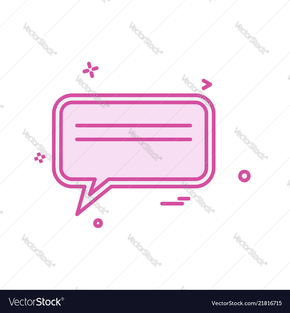 Message icon design Vector Image Message icon design