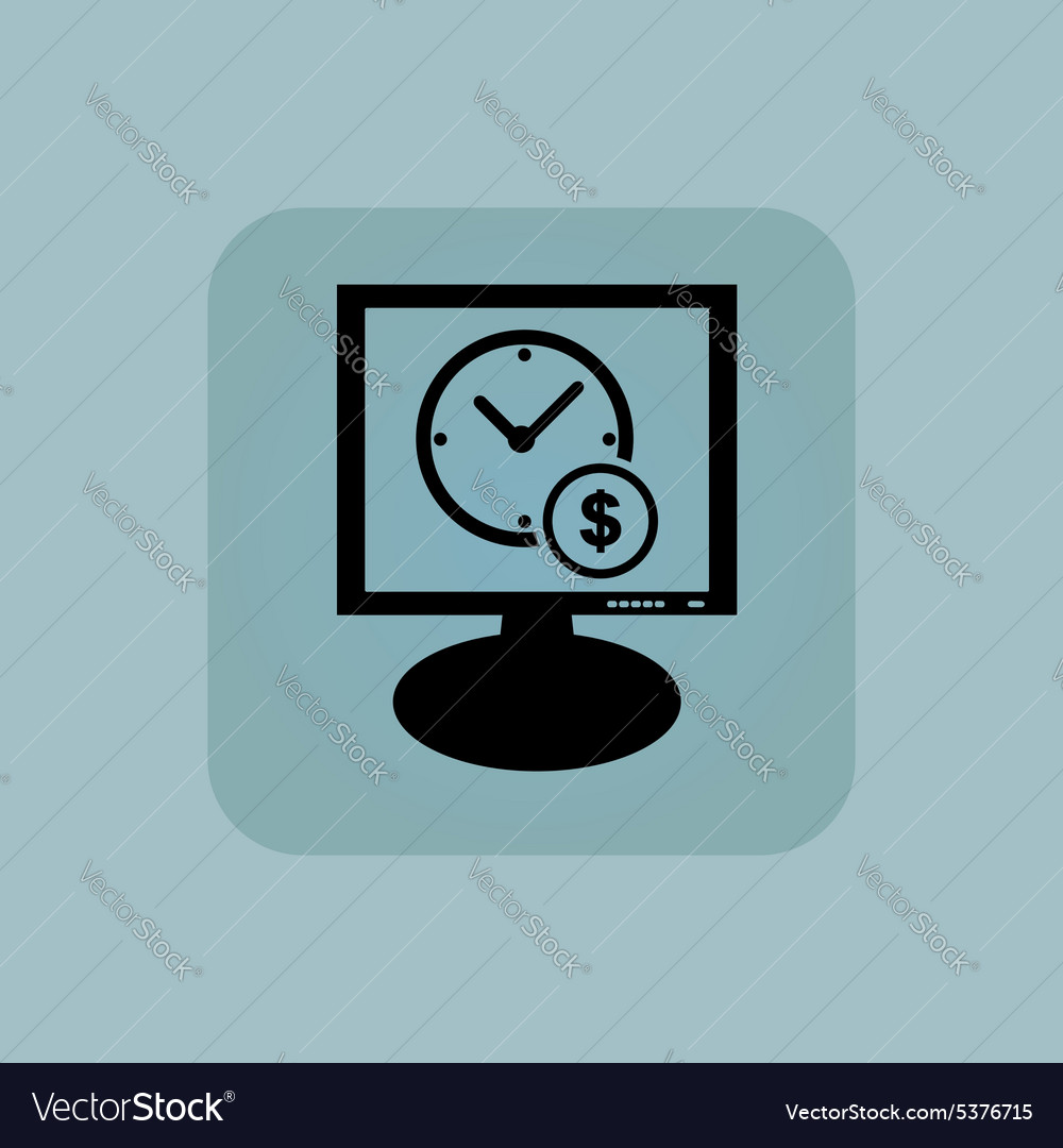 Monitor on time. Time monitoring icon xos.