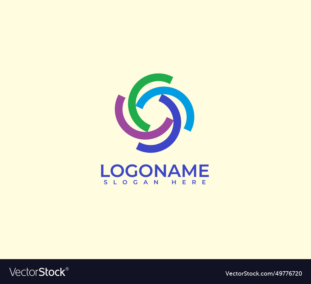 Abstract artificial intelligence ai logo i Vector Image