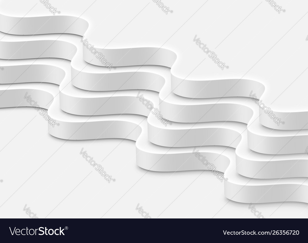 Abstract White Wave Pattern