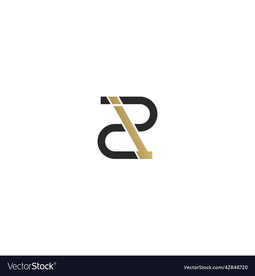 Alphabet initials logo iz zi i and z Royalty Free Vector