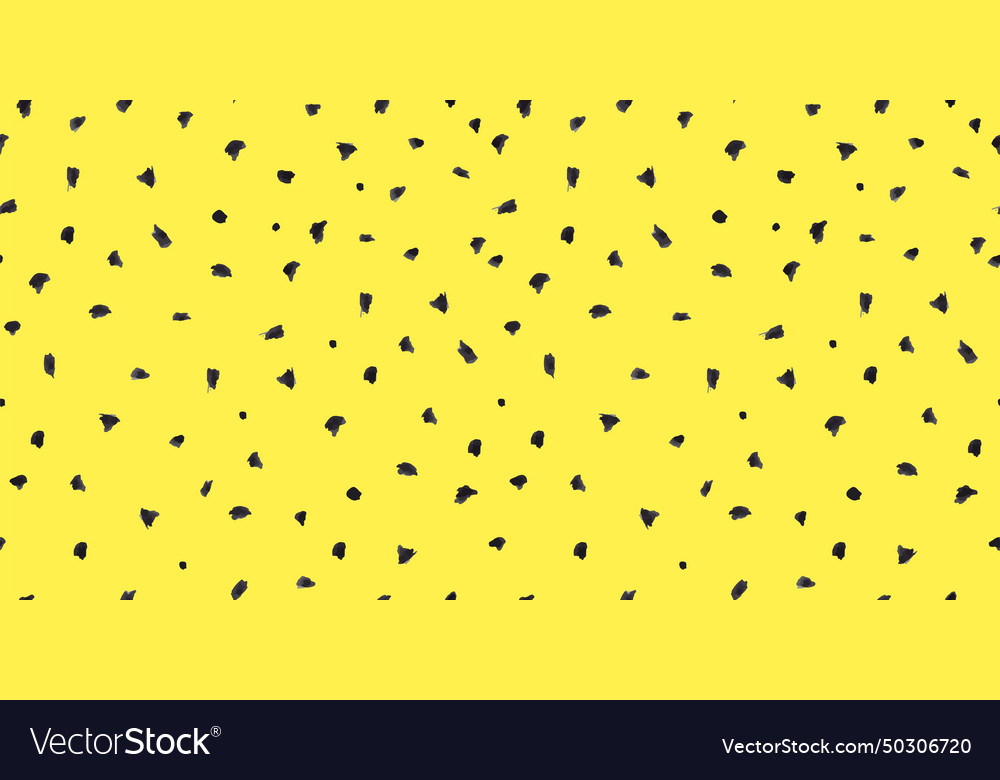 Dash pattern on yellow background wrapping paper vector image Dash pattern on yellow background wrapping paper