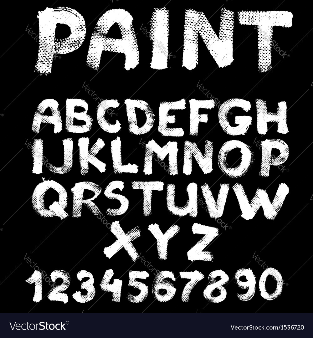 Handwritten Alphabet on Textured Paper
