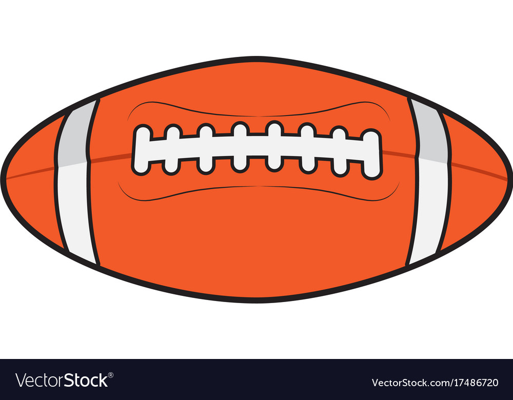 Isolated football ball