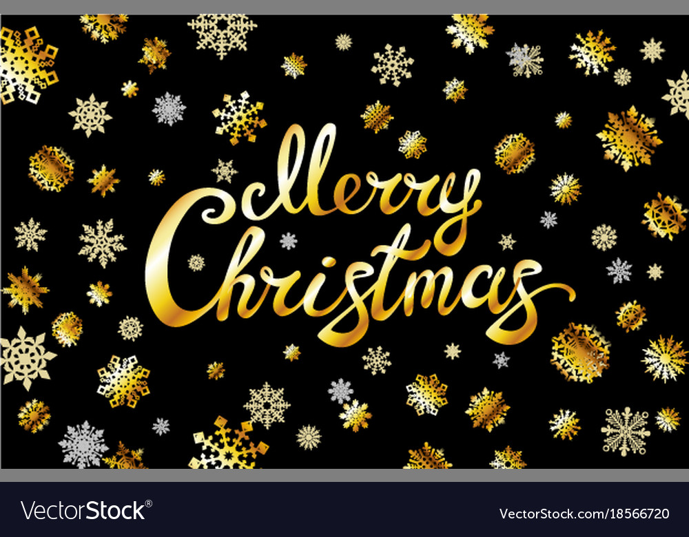 Frohe Weihnachten Gold glitzernde Schrift Design