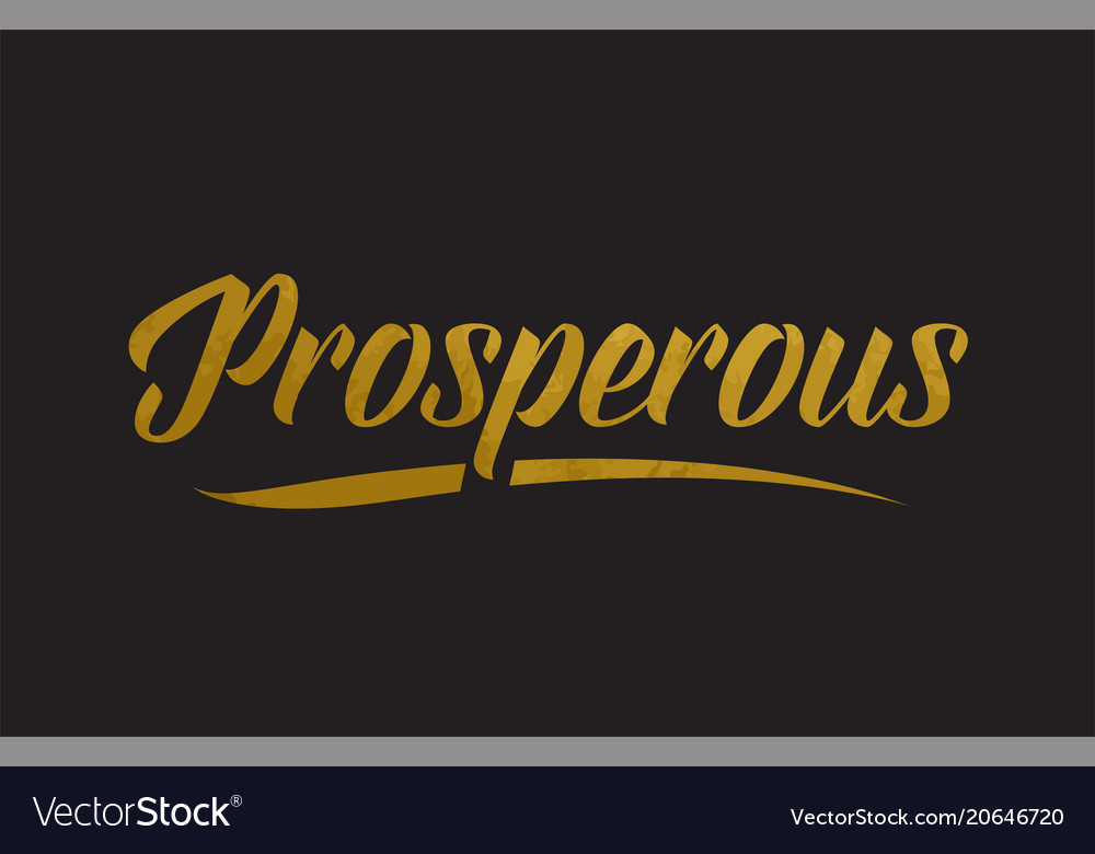 Examples Of Word Prosperous