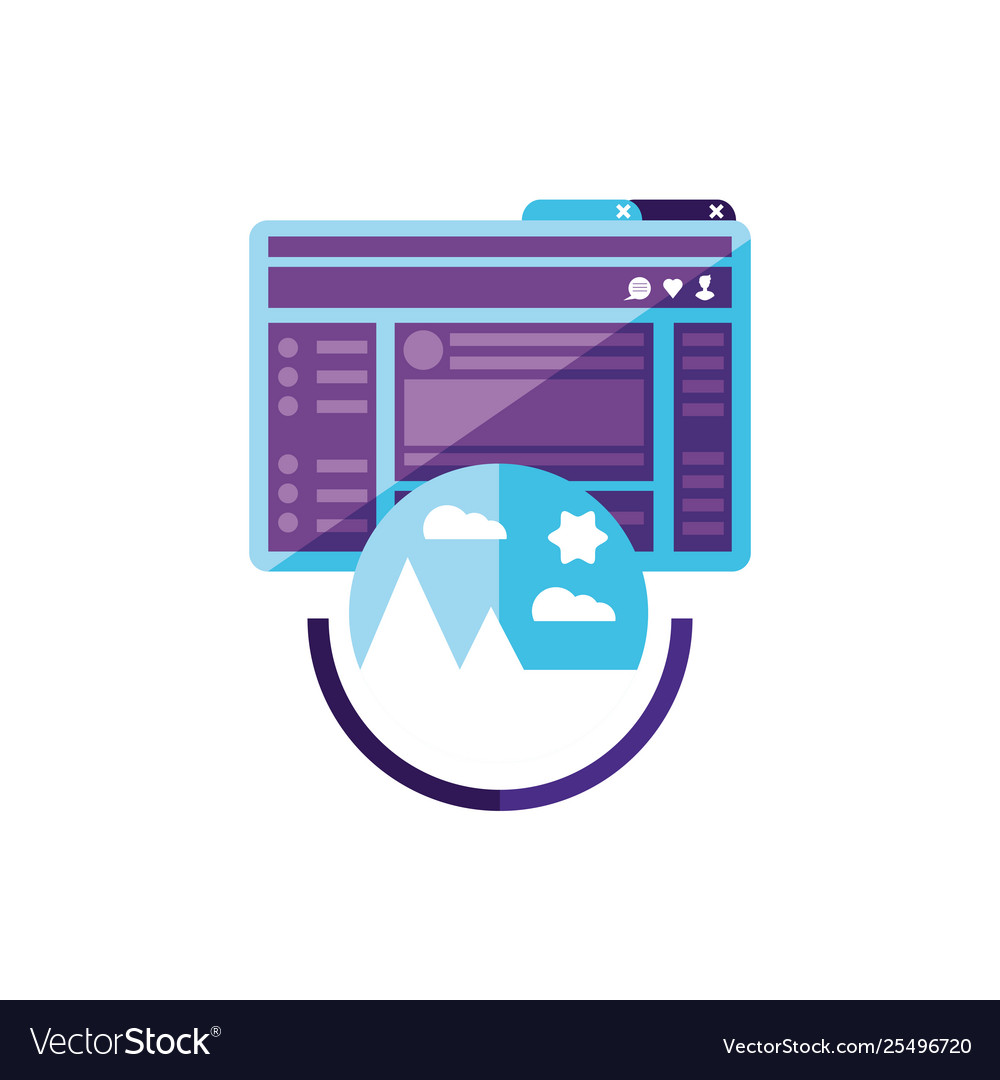 Webpage template with picture file format