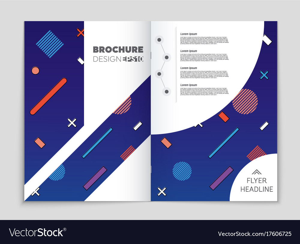 Abstract layout background set for art