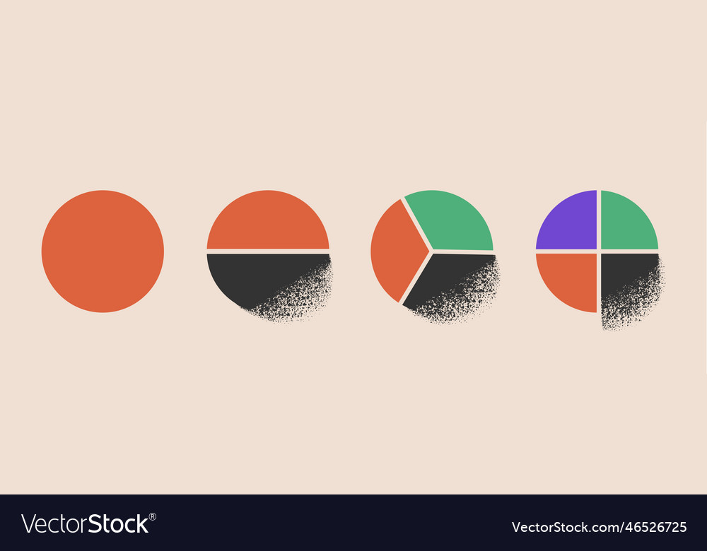 Brutalist Circle Slice Graph