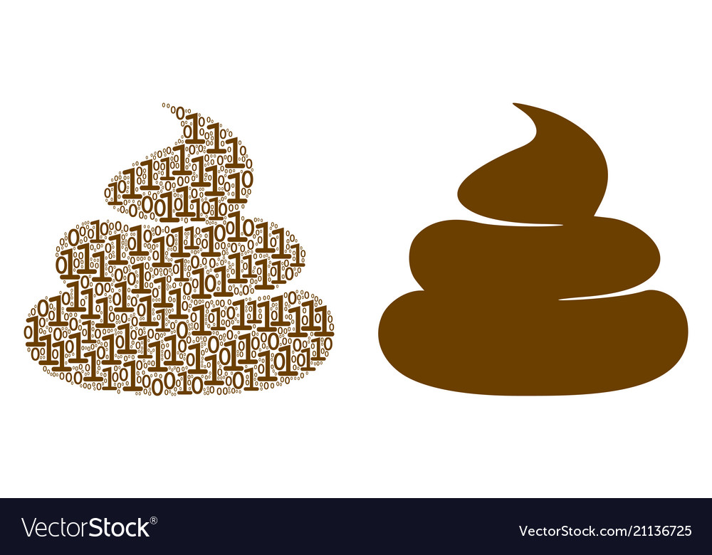 Crap composition of binary digits Vector Image Crap composition of binary digits