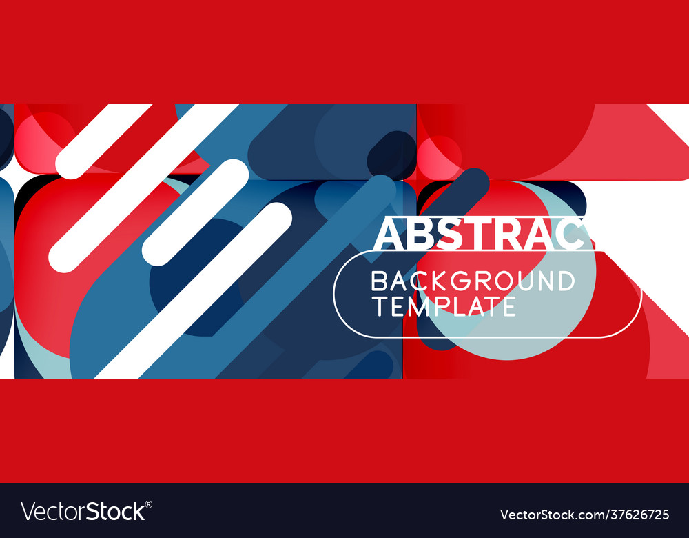 Flat geometric round shapes and dynamic lines