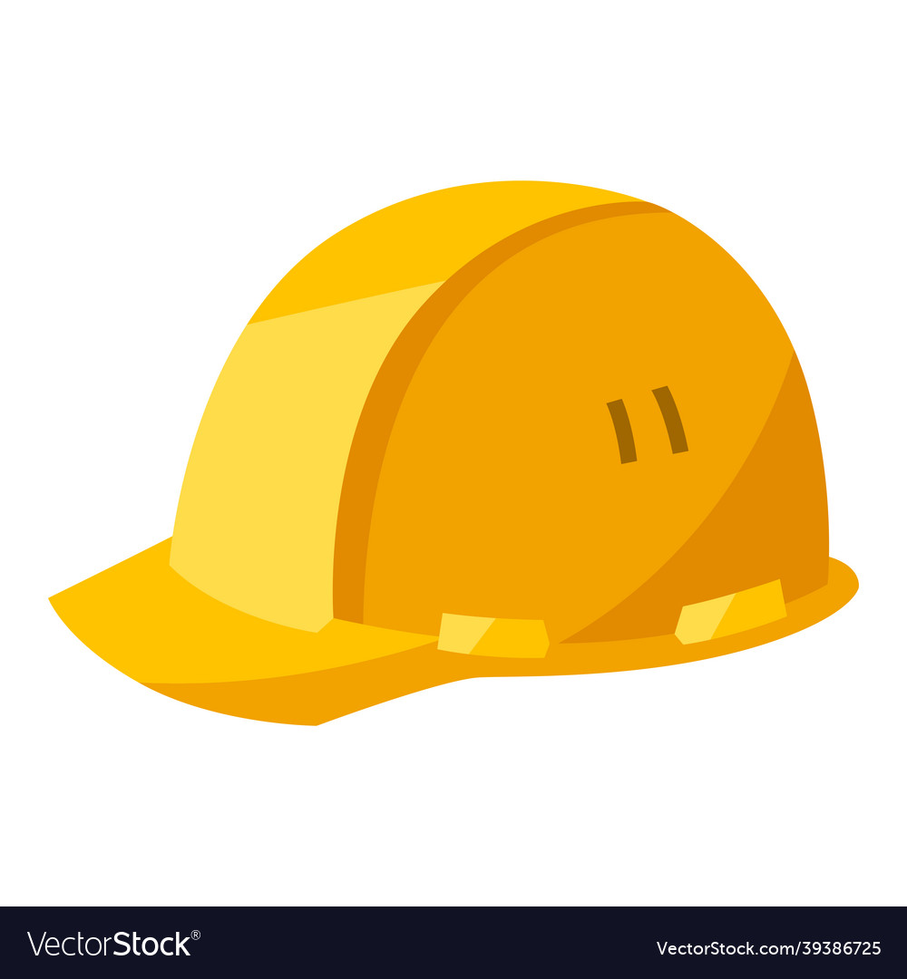 Helmet housing construction item Royalty Free Vector Image