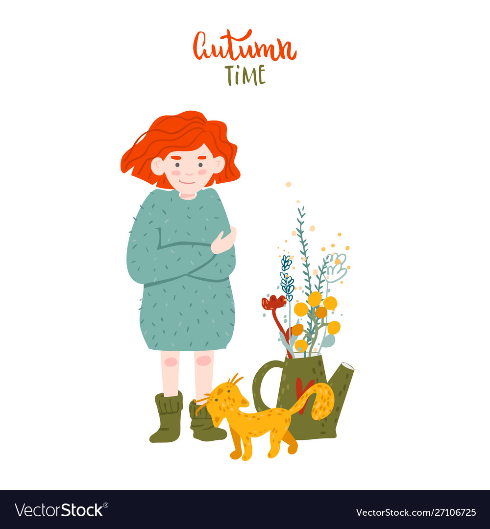 In flat cartoon style vector image In flat cartoon style