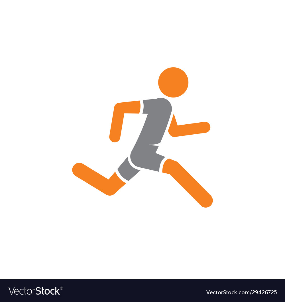 Running related icon on background for graphic vector image Running related icon on background for graphic