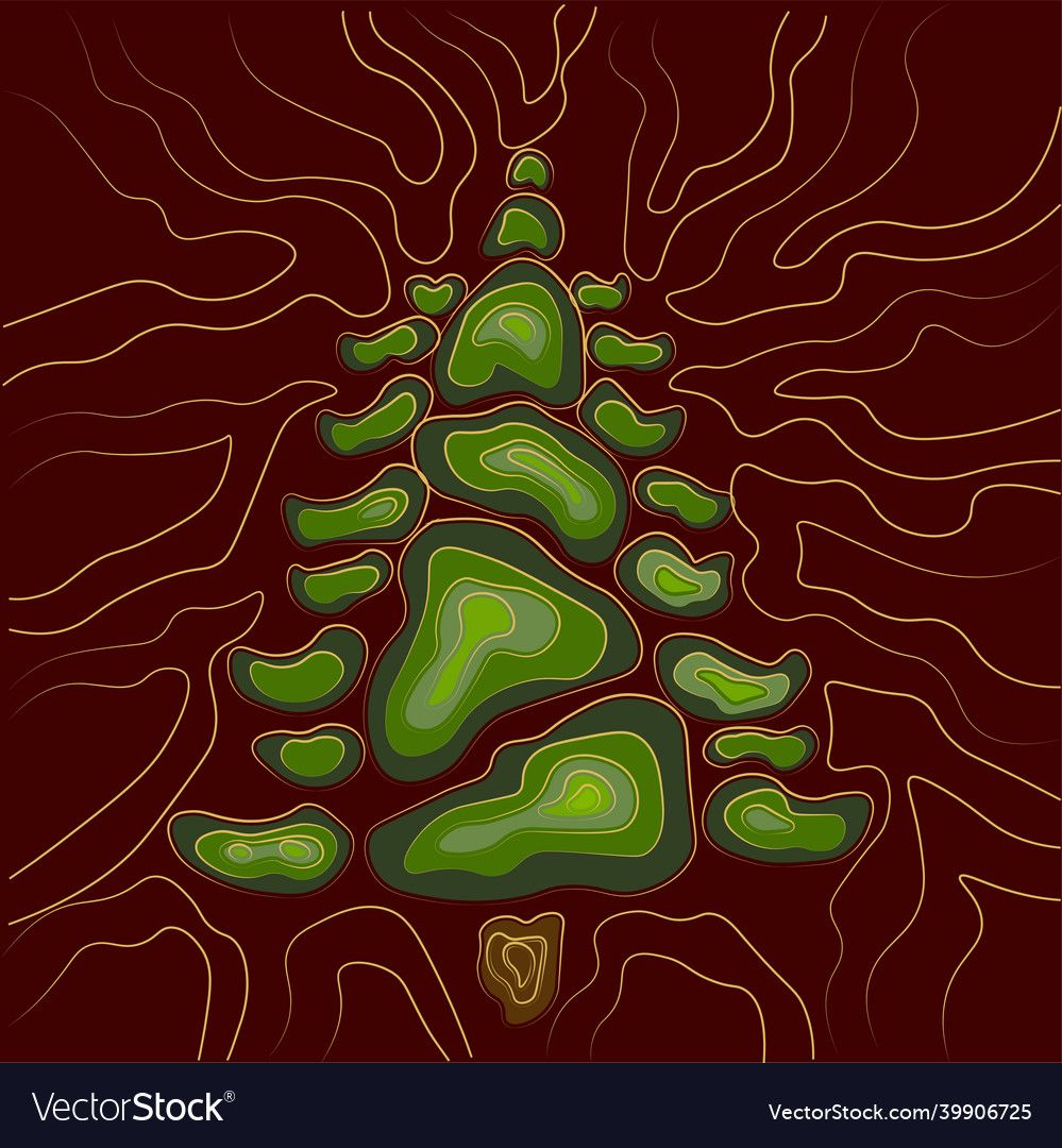 Spruce abstraction psychedeic