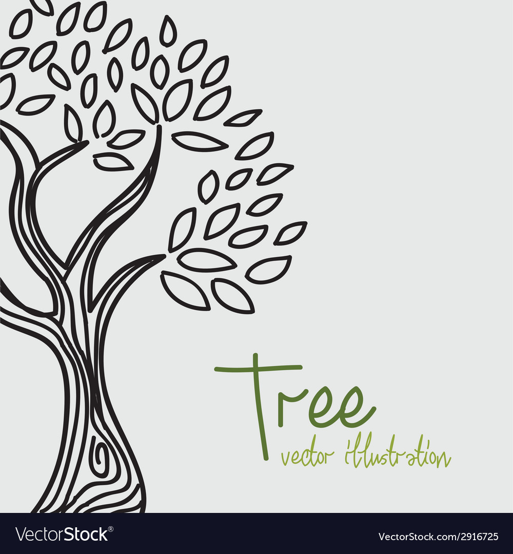Stylized Tree Silhouette